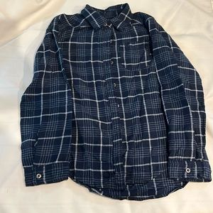 Abercrombie kids plaid button down